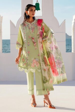 Sana Safinaz M241-016b-3cl Embroidered Chambray