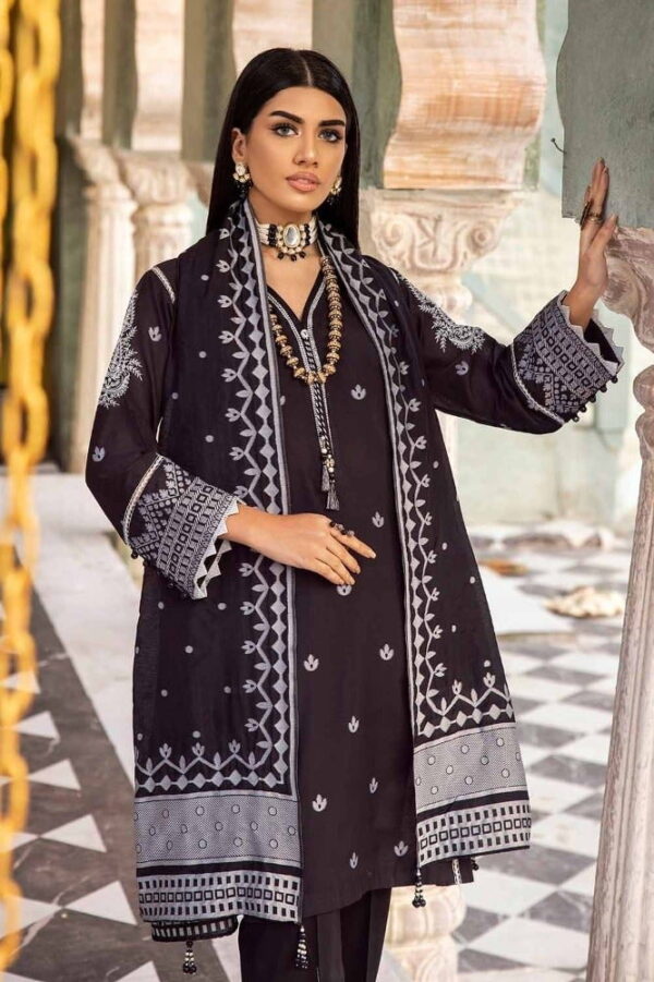 Gul Ahmed Mj-42002 Premium Embroidered Jacquard Collection 2024