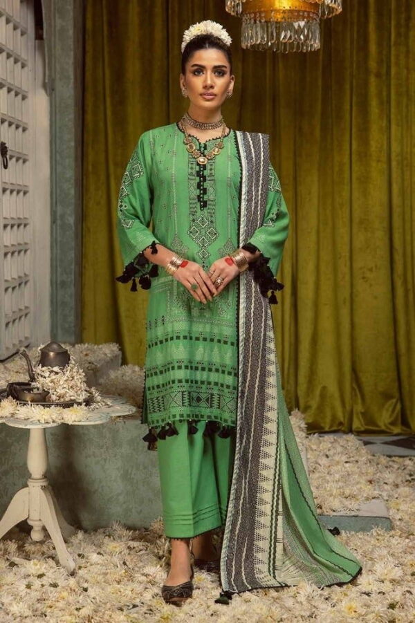 Gul Ahmed Mj-42004 Premium Embroidered Jacquard Collection 2024