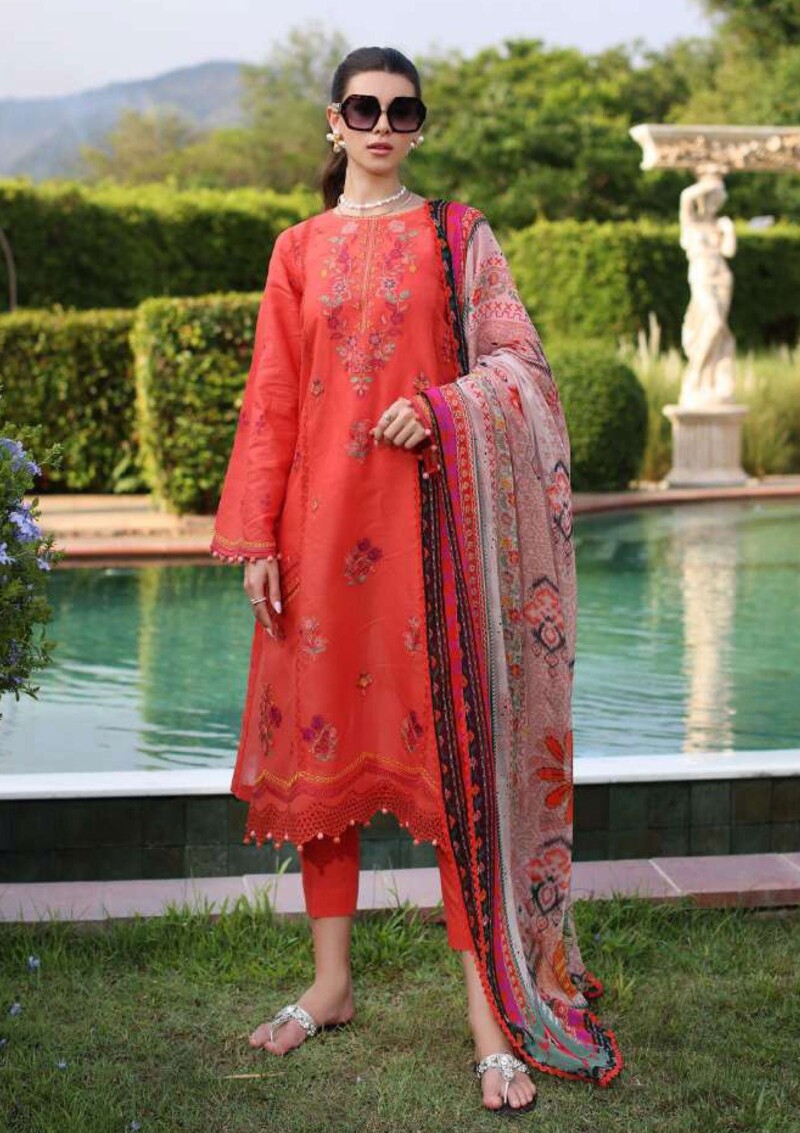 Noor By Saadia Asad Eid Luxe Printkari Nl24 03 Lawn Collection 24