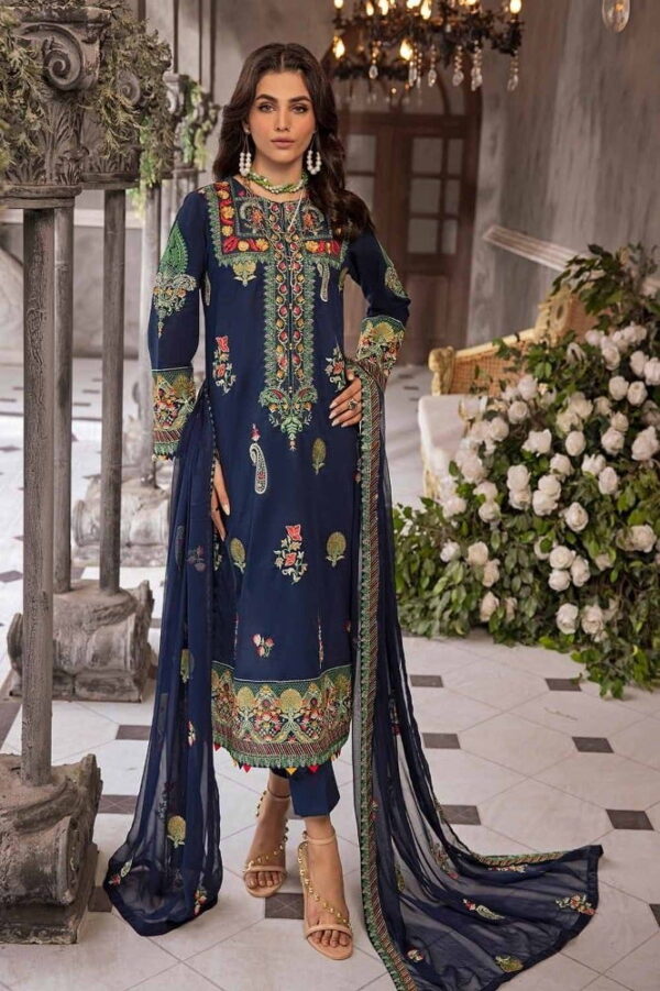 Gul Ahmed Pm-42028 Premium Embroidered Lawn Collection 2024