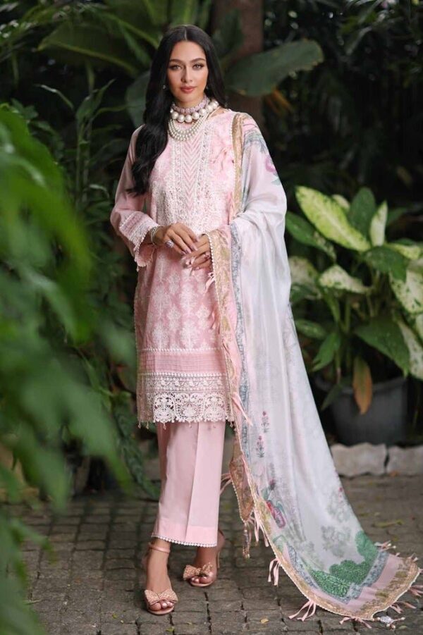 Gul Ahmed Ssm-42001 Premium Embroidered Lawn Collection 2024