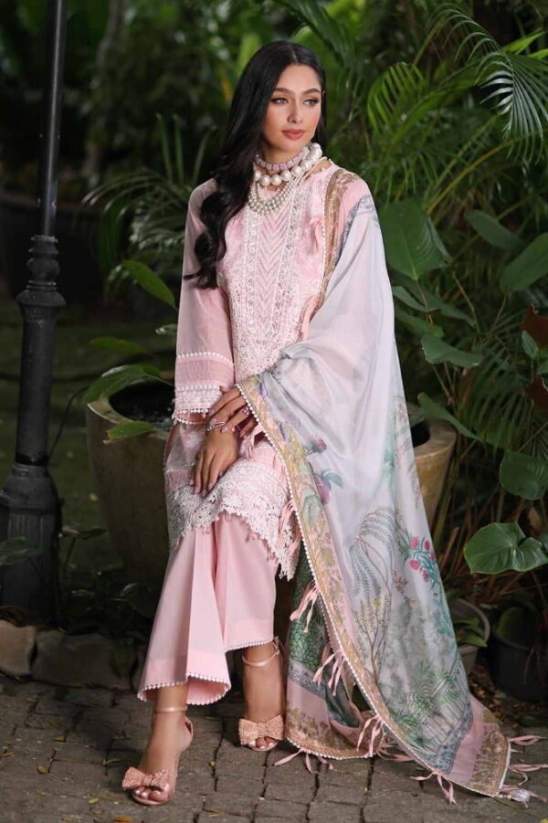 Gul Ahmed Ssm-42001 Premium Embroidered Lawn Collection 2024