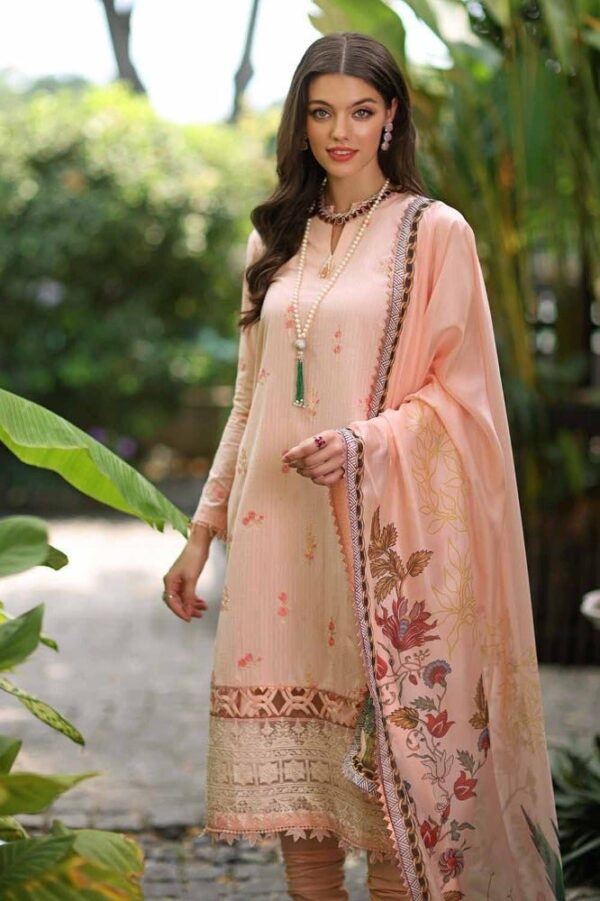 Gul Ahmed Ssm-42003 Premium Embroidered Lawn Collection 2024