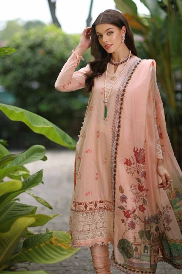 Gul Ahmed Ssm-42003 Premium Embroidered Lawn Collection 2024