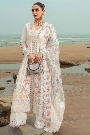 Saira Shakira D 4b Dove's Song Cloud Crimson Luxury Lawn Collection