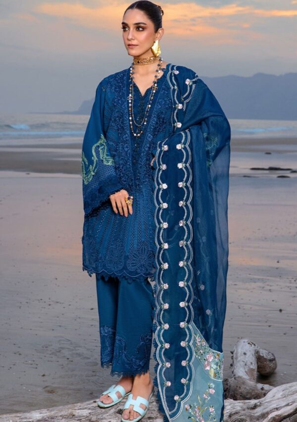 Saira Shakira D 2b Ulysses Midnight Crimson Luxury Lawn Collection 24