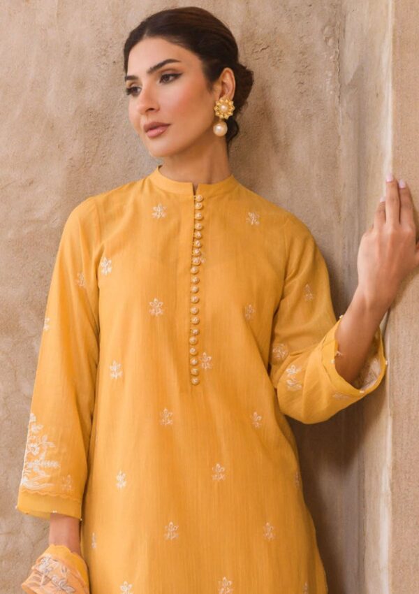 Sahar Sml24 02 M Yellow Mirage Embroidered Lawn Collection 24