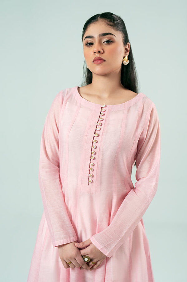 Fozia Khalid Classic Pink Kali Daar Basics Vol 3 Pret Collection