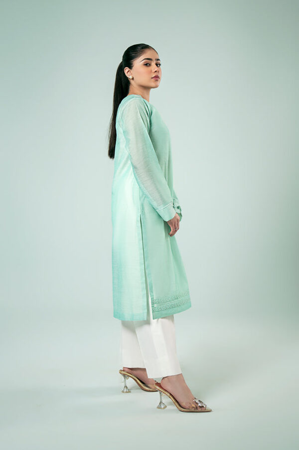 Fozia Khalid Dark Mint Delight Basics Vol 3 Pret Collection