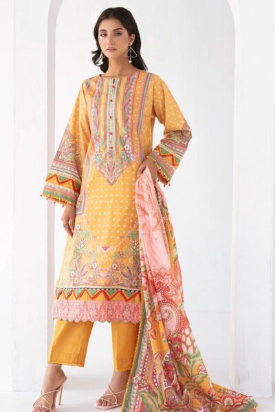 Ellena Eas L3 1 12 Social Digital Printed Lawn Collection