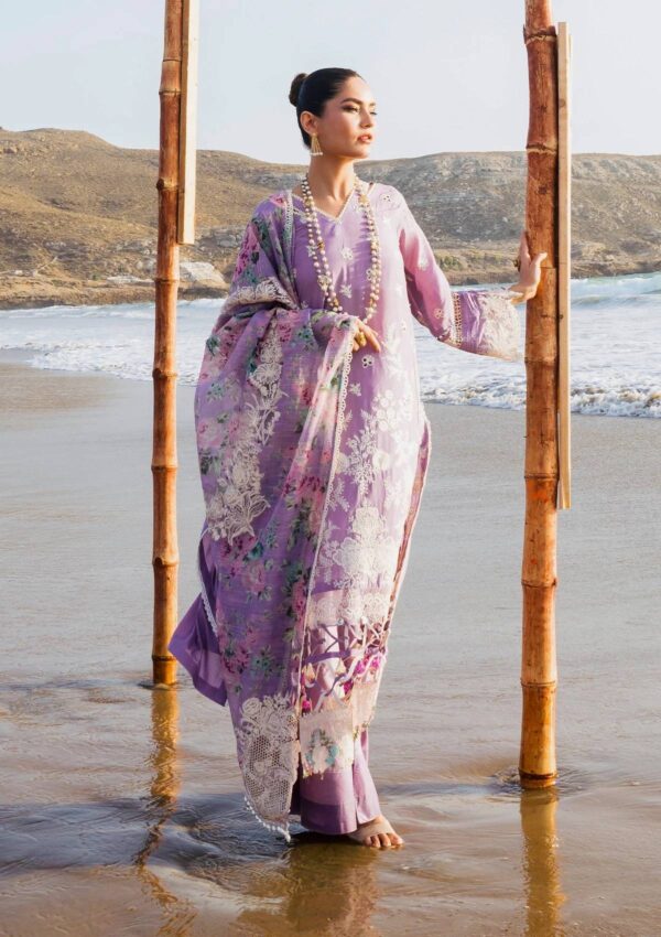 Elaf Premium Ek24 02 A Banafsha Hai Kuch Lawn Collection