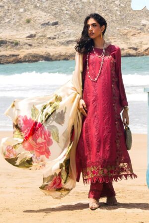 Elaf Premium Ek24 05 Naaz Hai Kuch Lawn Collection