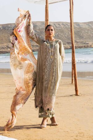 Elaf Premium Ek24 08 Pur Shokh Hai Kuch Lawn Collection