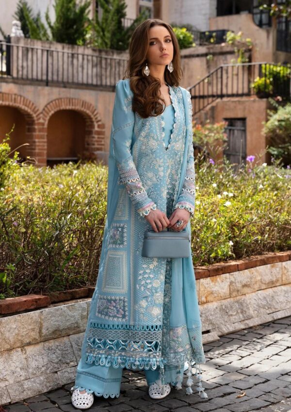 Republic Womenswear Rw24 4B Azure Ilana Lawn Collection