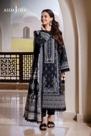 Asim Jofa Am24 04 Monochrome Lawn Collection