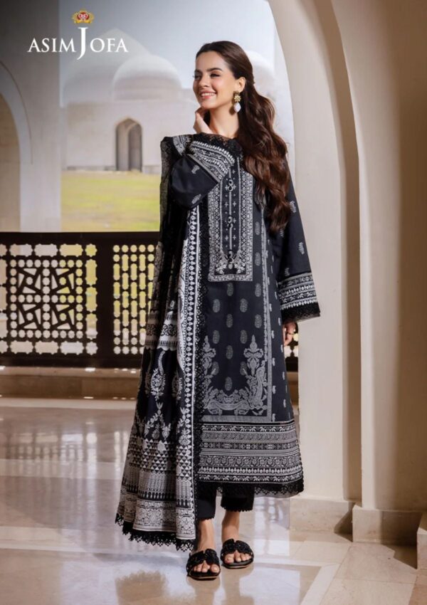 Asim Jofa Am24 04 Monochrome Lawn Collection