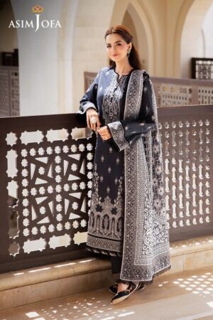 Asim Jofa Am24 05 Monochrome Lawn Collection