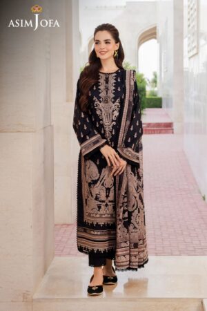 Asim Jofa Am24 08 Monochrome Lawn Collection