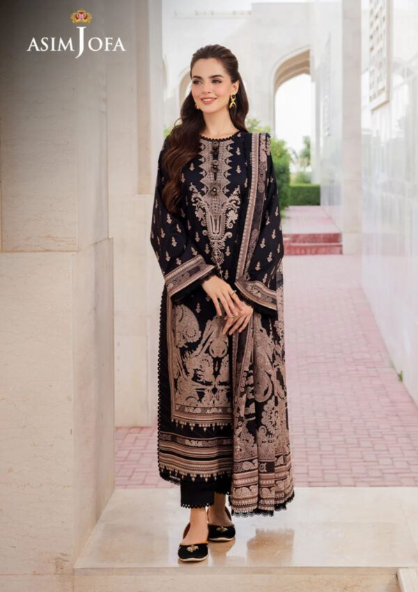 Asim Jofa Am24 08 Monochrome Lawn Collection