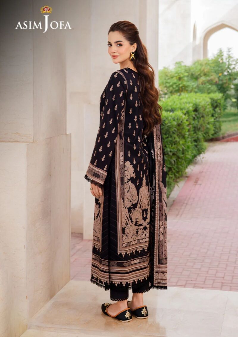 Asim Jofa Am24 08 Monochrome Lawn Collection