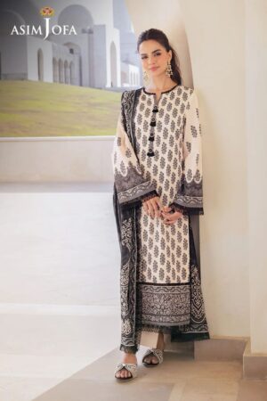 Asim Jofa Am24 02 Monochrome Lawn Collection