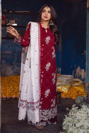 Sahane Ct 10001 Gulaab Sahakari Chikankari Lawn Collection