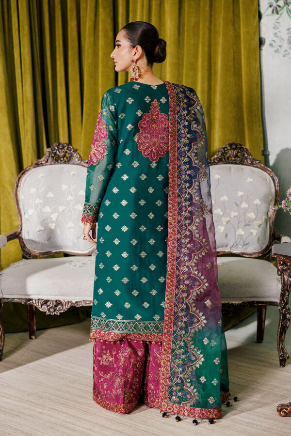 Alizeh Fashion Af-Ch-2174-Nagar C Sea Green Luxury Embroidered Chiffon