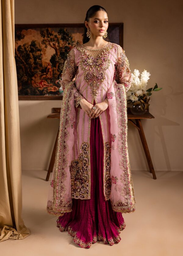 Maria Osama Khan Zarmina Lamhay Embroidered Organza