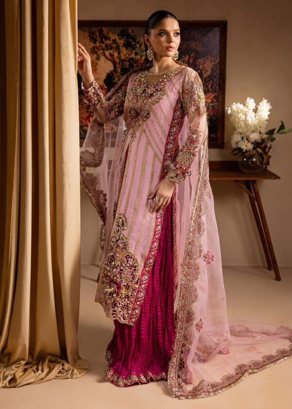 Maria Osama Khan Zarmina Lamhay Embroidered Organza