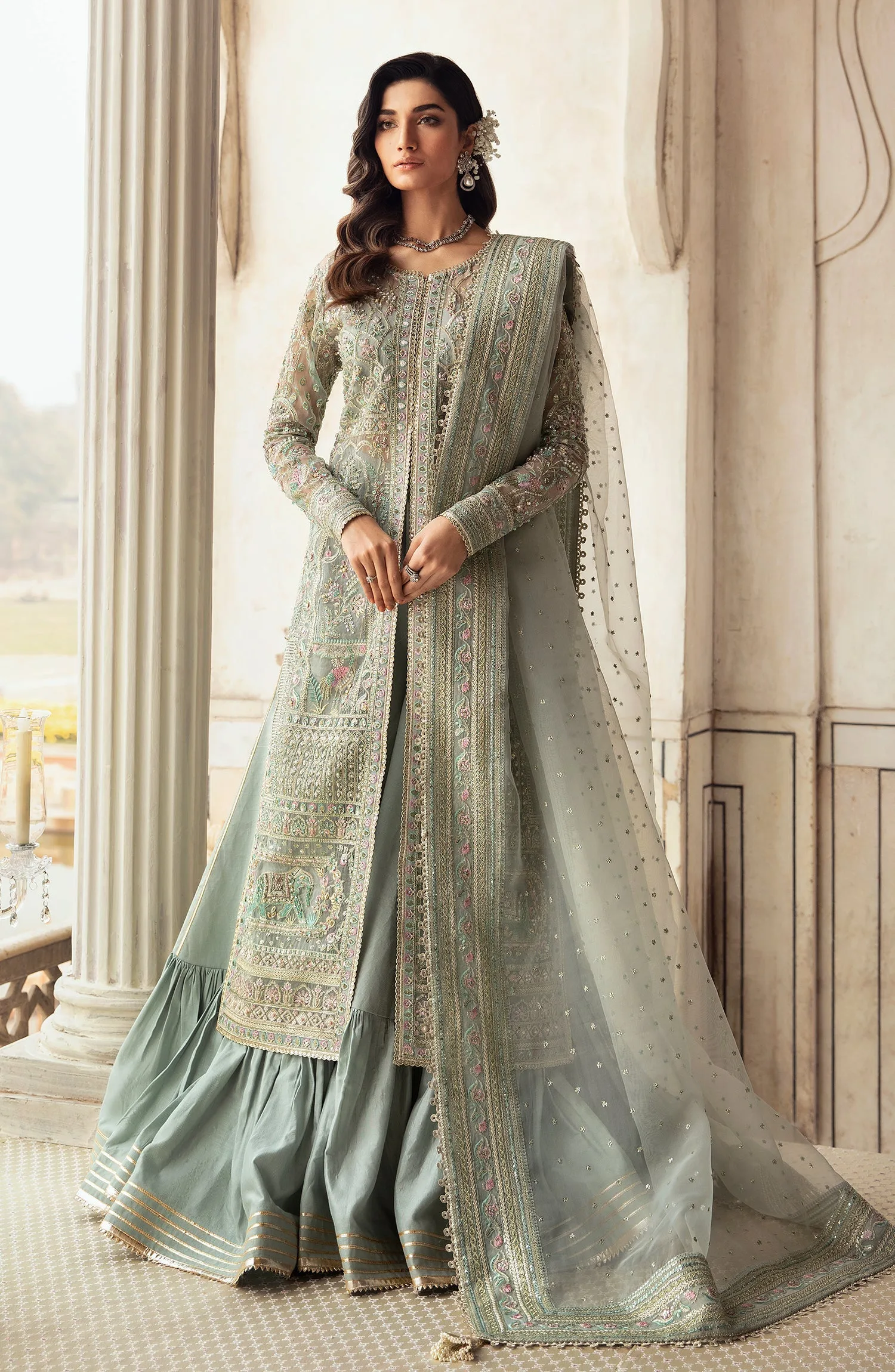 Zevk Akks Zevk Afsanah Luxury Embroidered Organza 1 Zevk Akks Zevk Afsanah Luxury