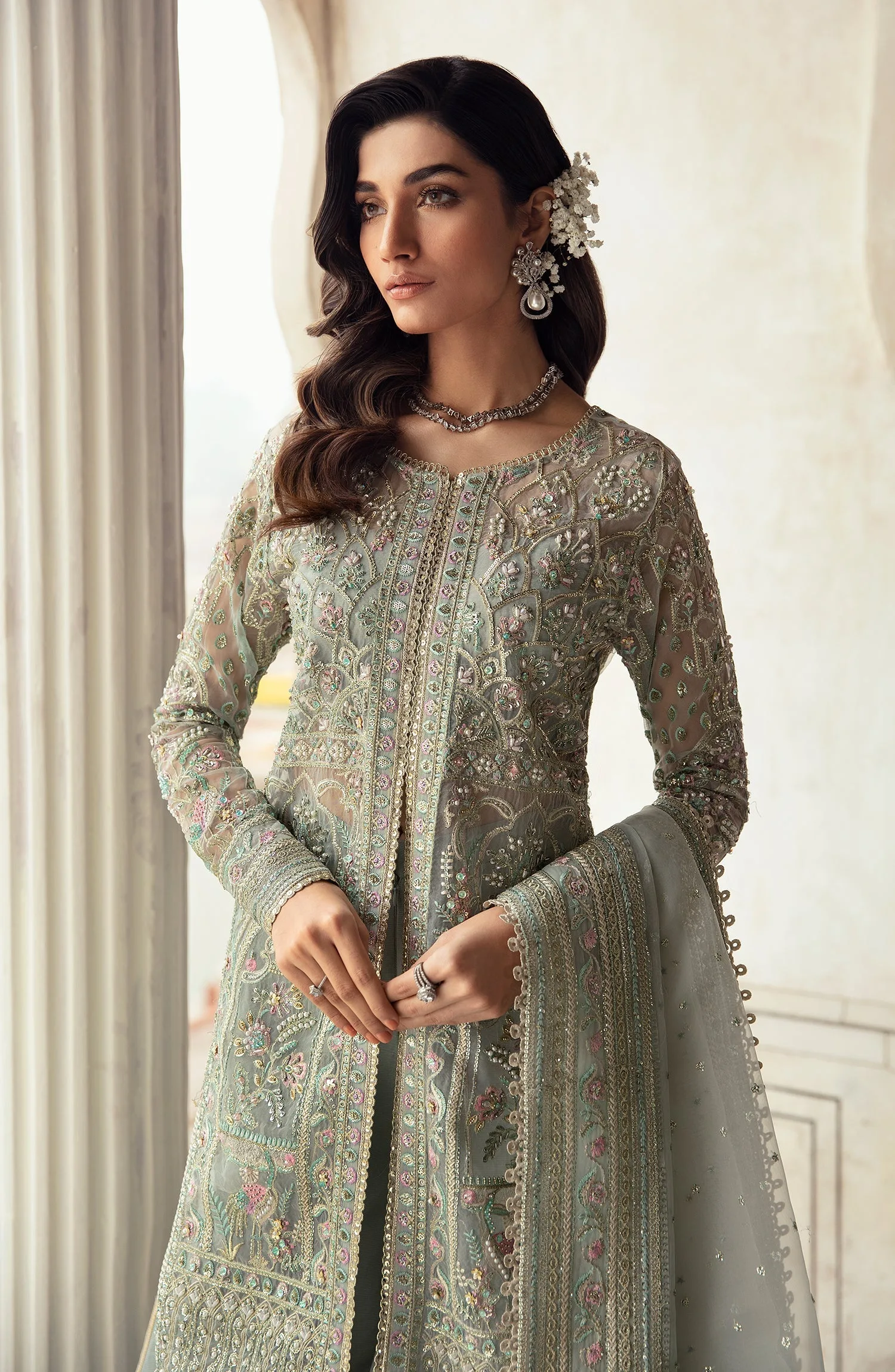 Zevk Akks Zevk Afsanah Luxury Embroidered Organza 3 Zevk Akks Zevk Afsanah Luxury