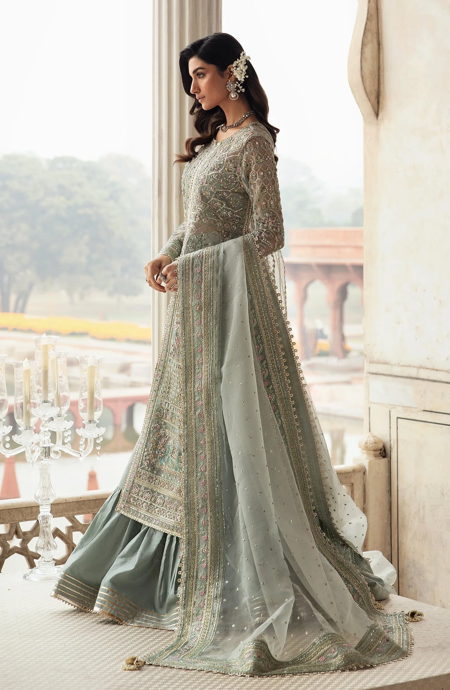 Zevk Akks Zevk Afsanah Luxury Embroidered Organza 4 Zevk Akks Zevk Afsanah Luxury
