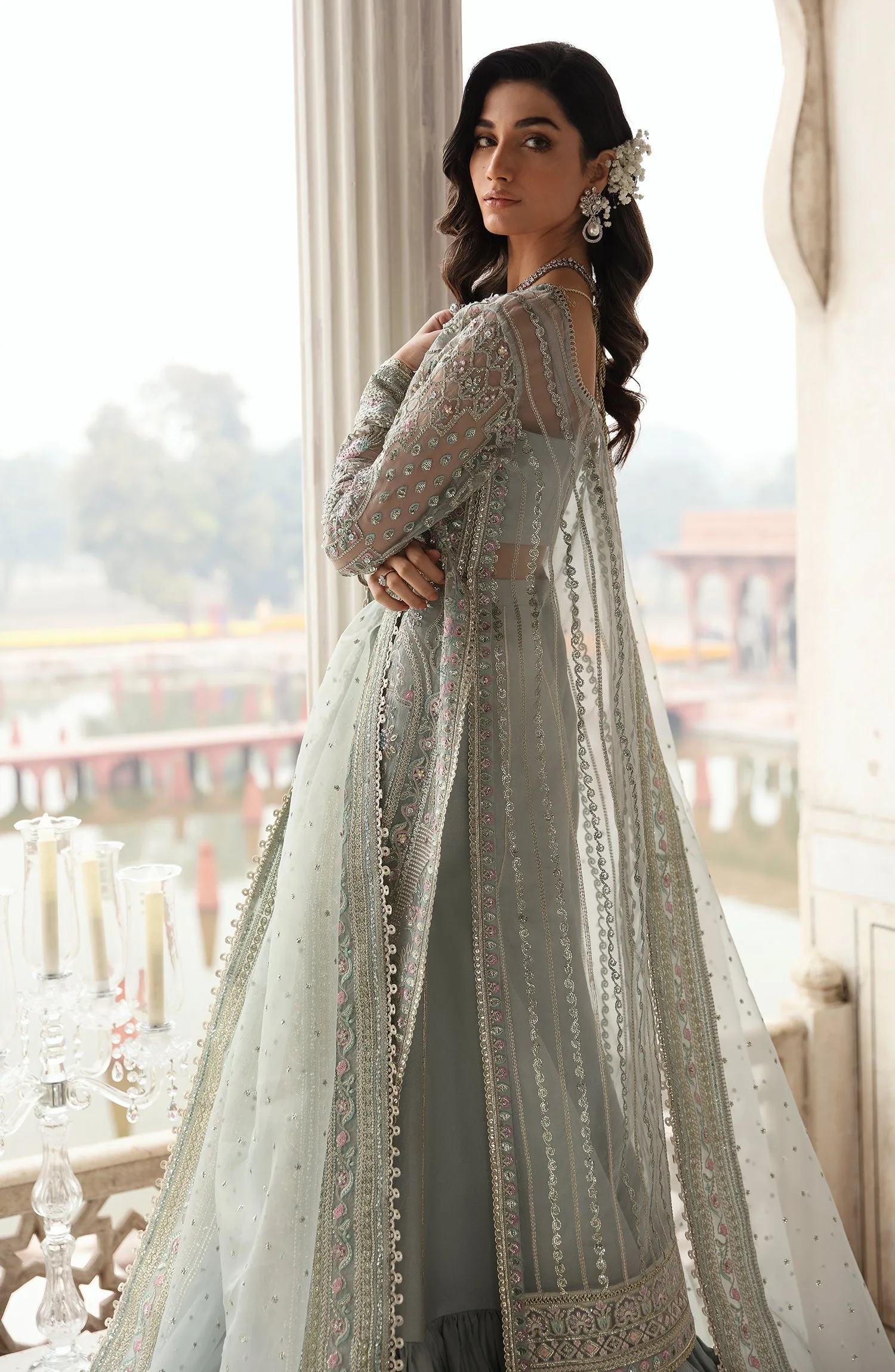 Zevk Akks Zevk Afsanah Luxury Embroidered Organza 5 Zevk Akks Zevk Afsanah Luxury