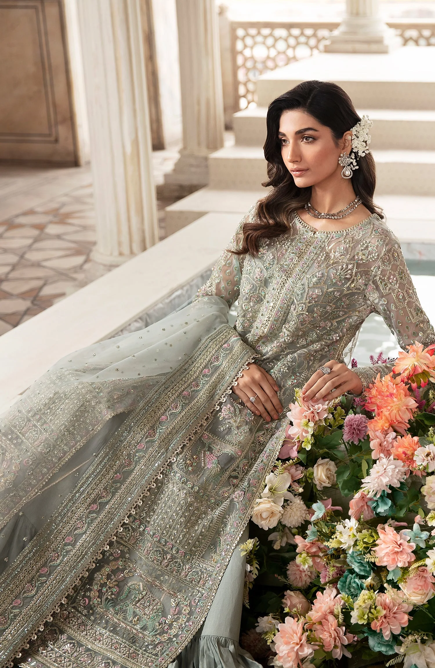 Zevk Akks Zevk Afsanah Luxury Embroidered Organza 6 Zevk Akks Zevk Afsanah Luxury
