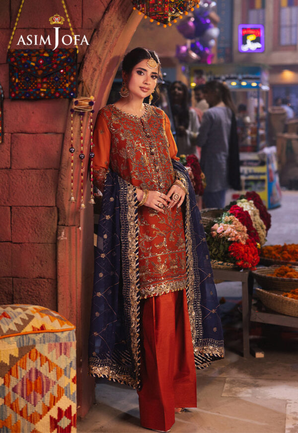 Asim Jofa Ajkk-10 Chamkeeli Asim Jofa Embroidered Chiffon