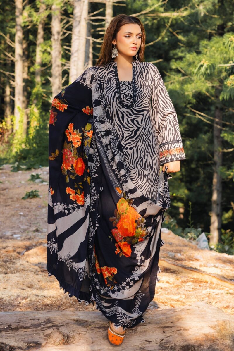 Charizma Anw4-03 Aniq Embroidered Staple Linen Collection