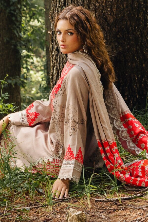 Charizma Anw4-04 Aniq Embroidered Staple Linen Collection