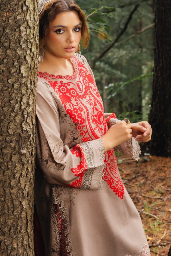 Charizma Anw4-04 Aniq Embroidered Staple Linen Collection