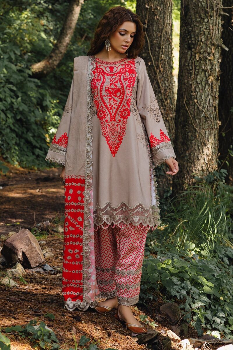 Charizma Anw4-04 Aniq Embroidered Staple Linen Collection