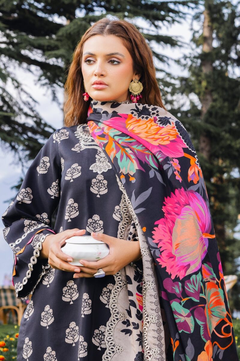 Charizma Anw4-07 Aniq Embroidered Staple Linen Collection