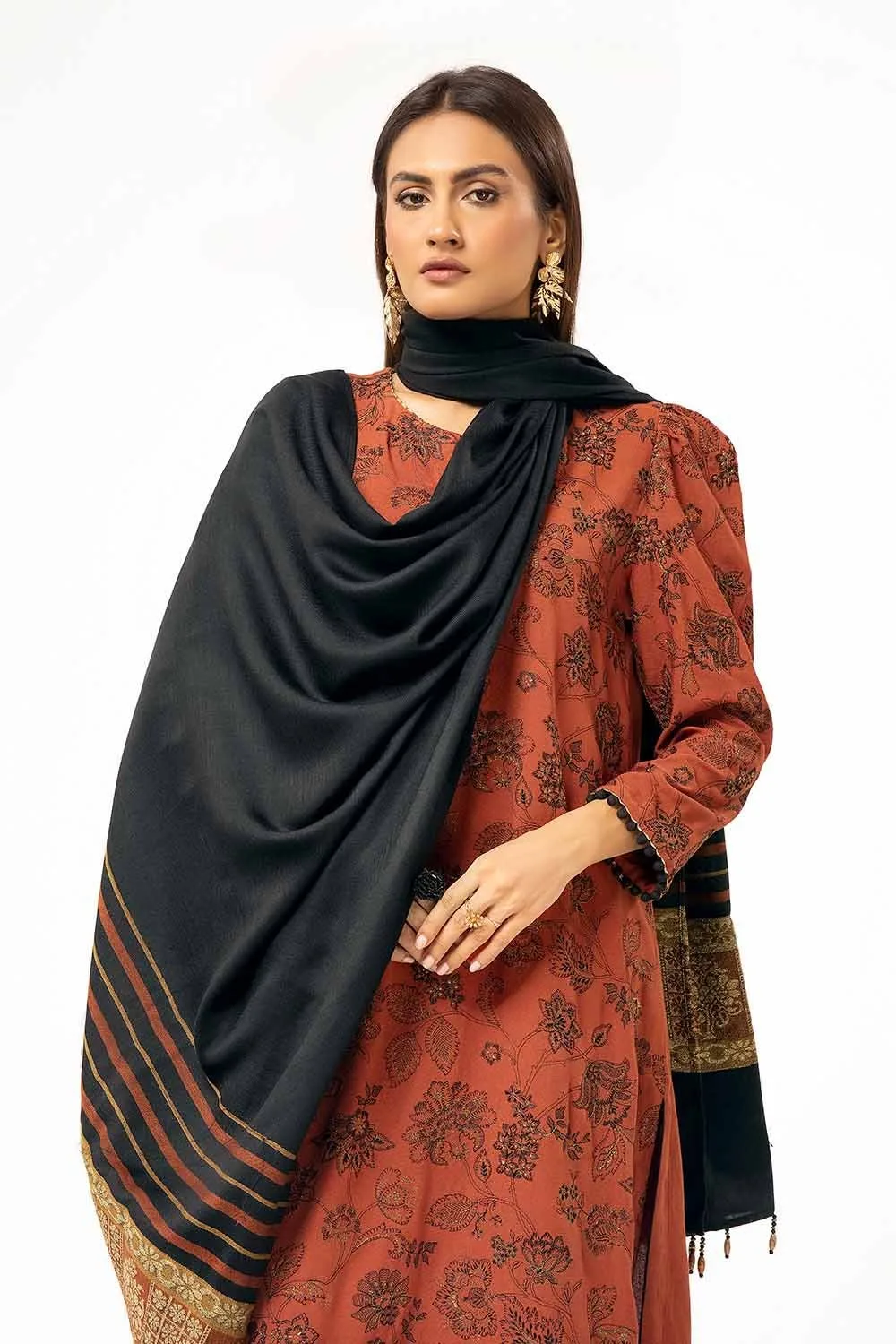 Gul Ahmed Ap-42001 Winter Embroidered Karandi