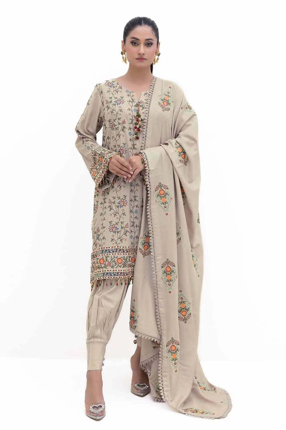Gul Ahmed Ap-42007 Winter Embroidered Acrylic Collection 1 Gul Ahmed Ap-42007 Winter Embroidered Acrylic