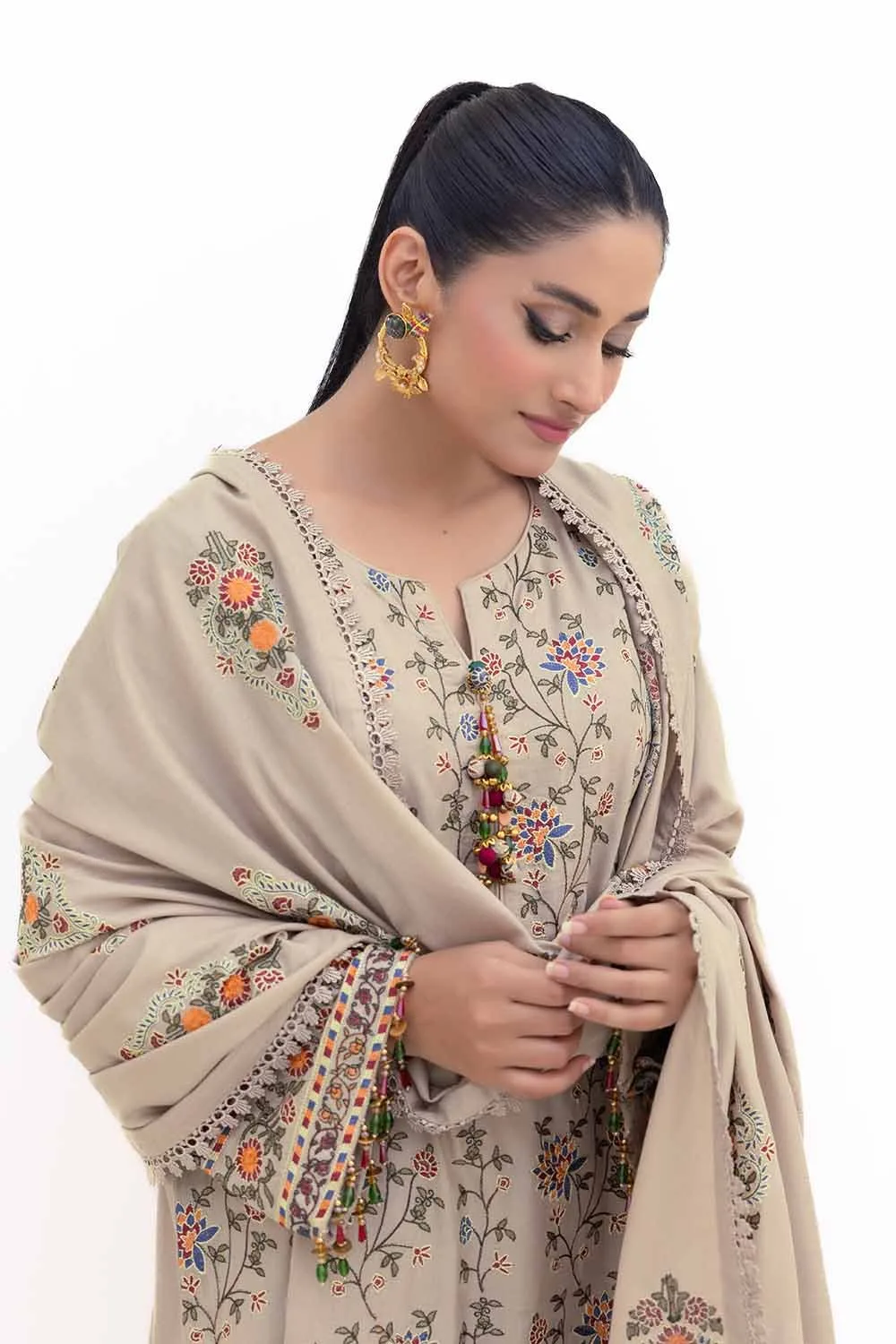 Gul Ahmed Ap-42007 Winter Embroidered Acrylic Collection 6 Gul Ahmed Ap-42007 Winter Embroidered Acrylic