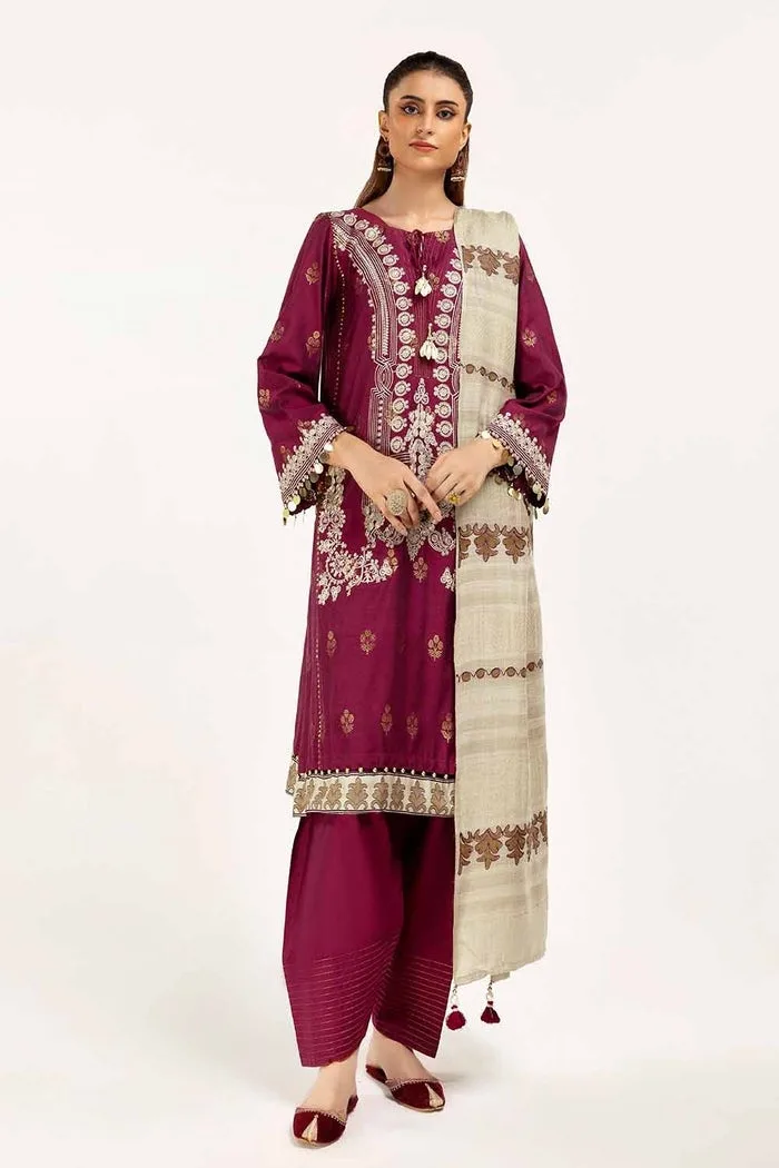 Gul Ahmed Ap-42019 Winter Embroidered Jacquard