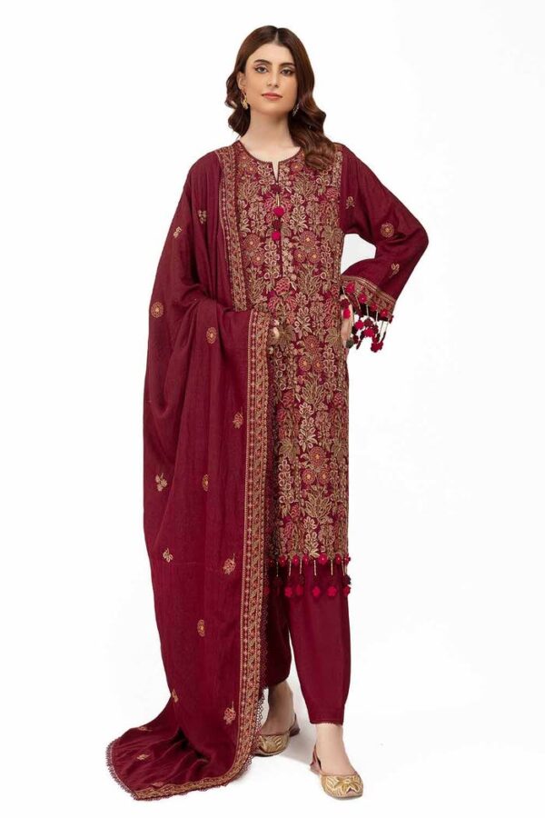 Gul Ahmed Ay-42006 Winter Embroidered Karandi Collection