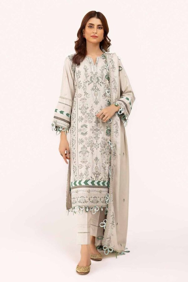 Gul Ahmed Ay-42007 Winter Embroidered Karandi Collection