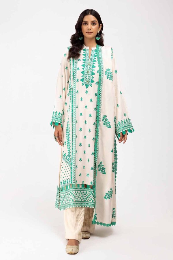 Gul Ahmed Ay-42008 Winter Embroidered Karandi Collection