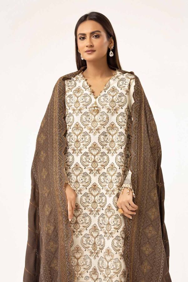 Gul Ahmed Cv-42011 Winter Embroidered Khaddar Collection