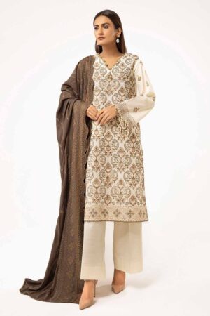 Gul Ahmed Cv-42011 Winter Embroidered Khaddar Collection